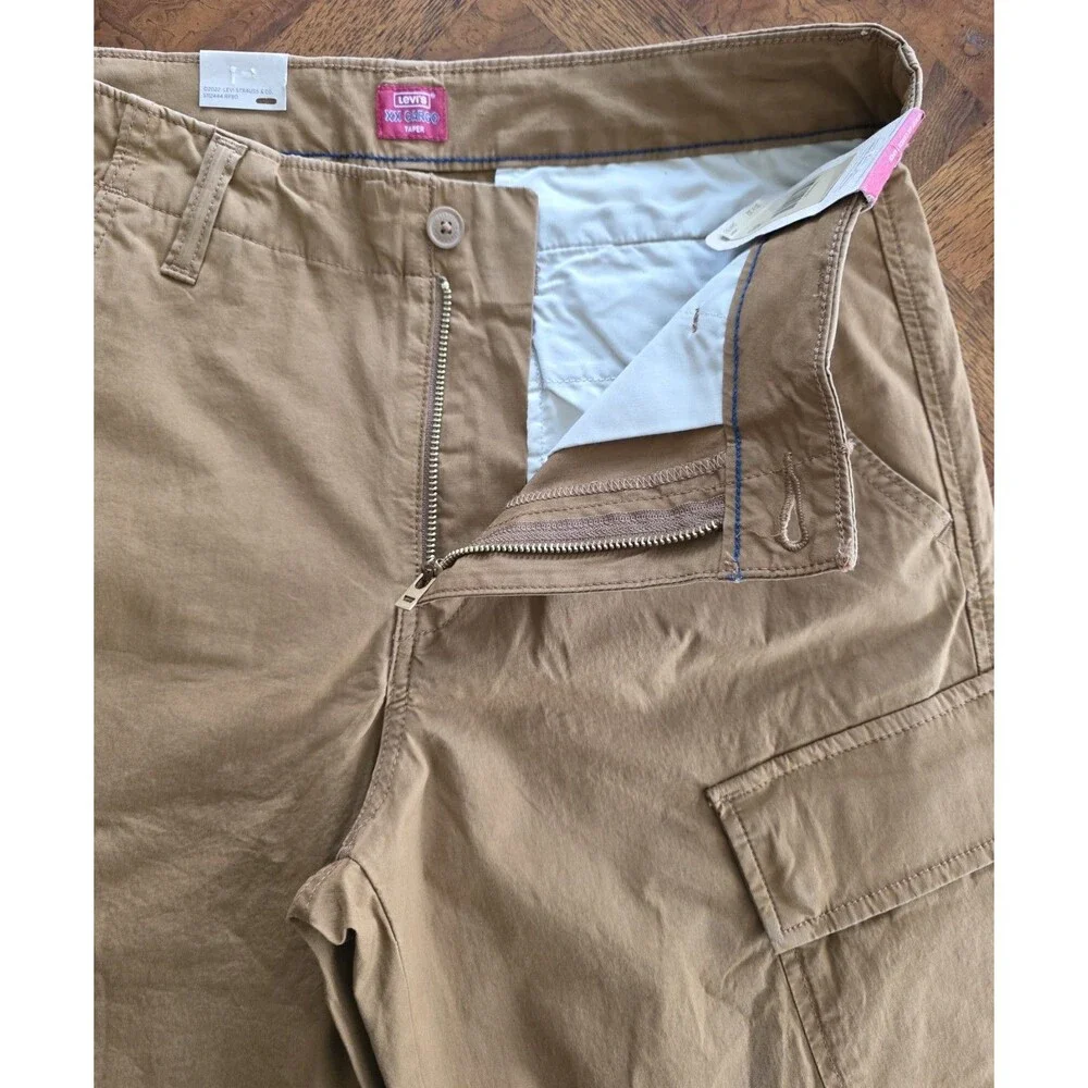 Levi's Men's XX Cargo Taper Stretch Chino Pants 31 x 32 Tobacco Brown - NEW
